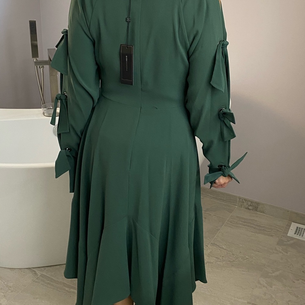 Green past the knee BCBG dress